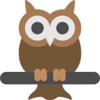 Illustrated brown owl