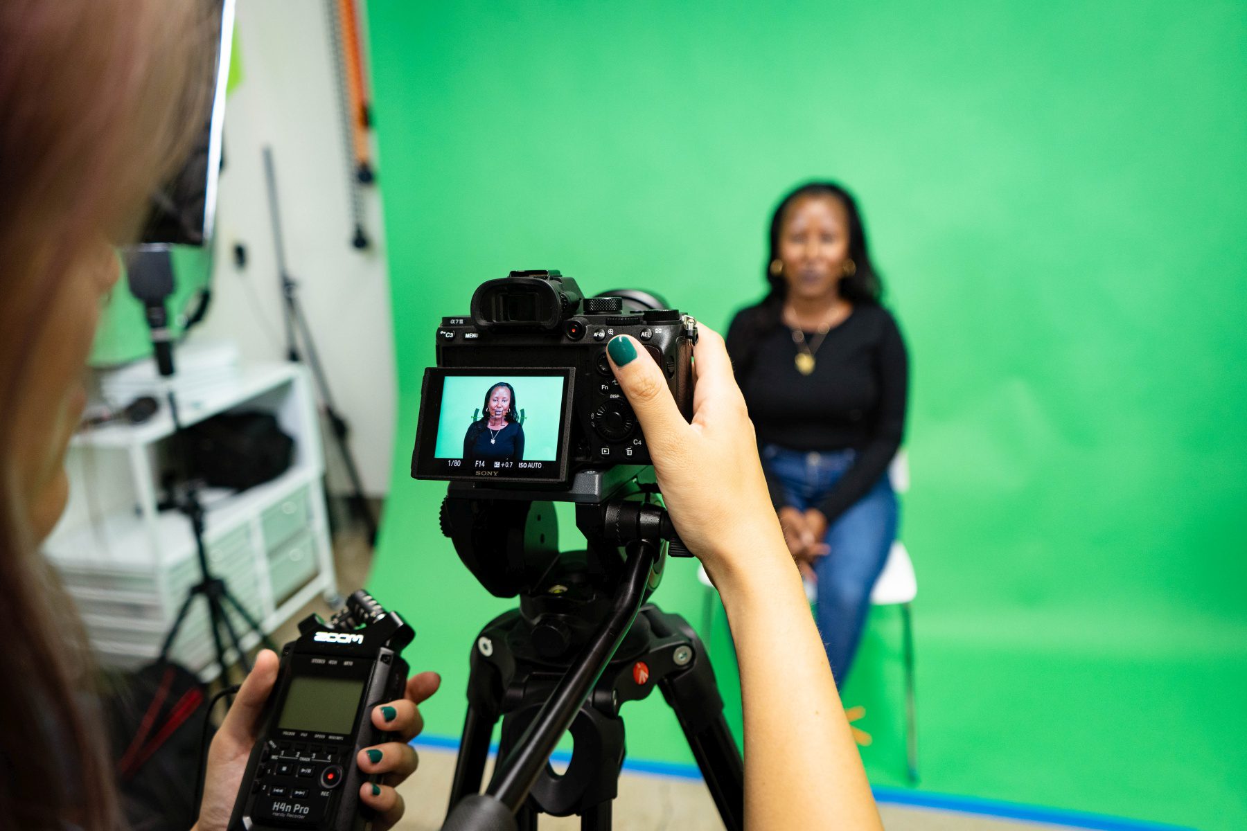 Video Production Shoot in a Green Screen Studio in Atlanta