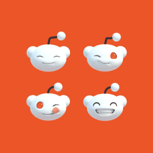 4 Reddit Snoo Faces