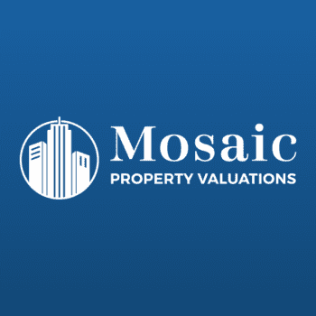 White version of Mosaic's horizontal logo