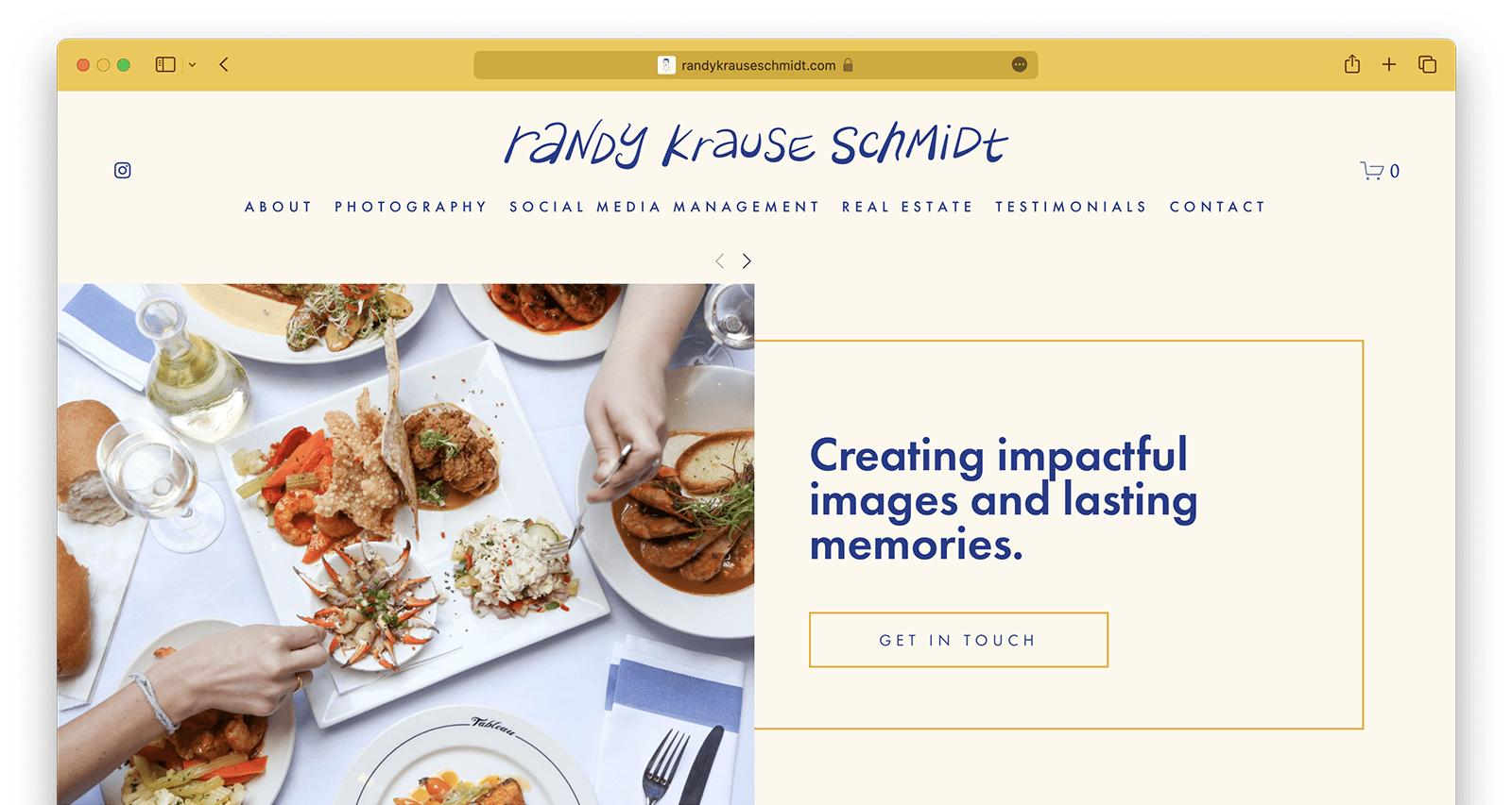 Randy Krause Schmidt's new website home page