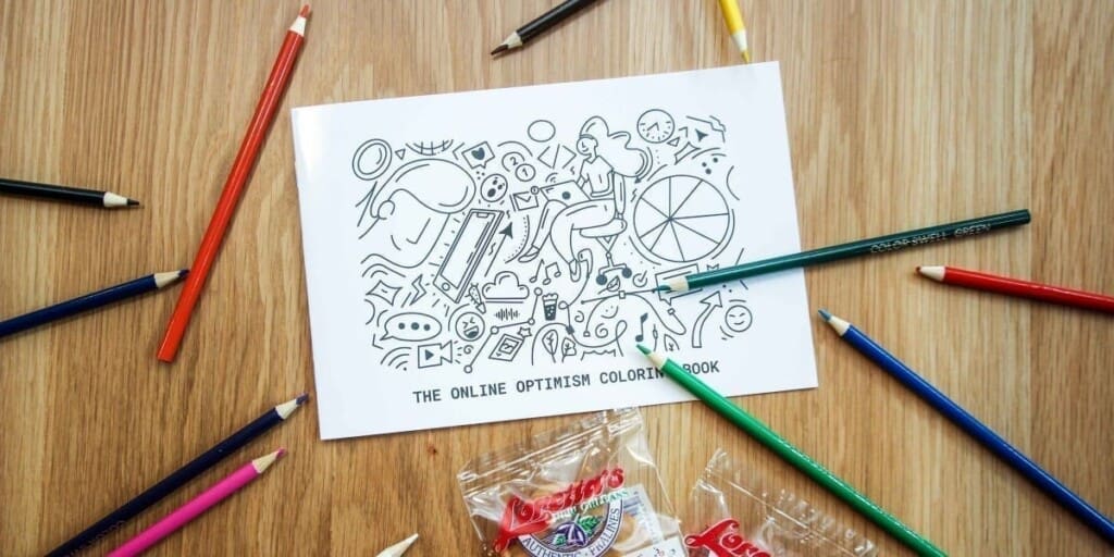 Online Optimism Coloring Book