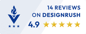 14 Reviews on DesignRush, 4.9 Stars
