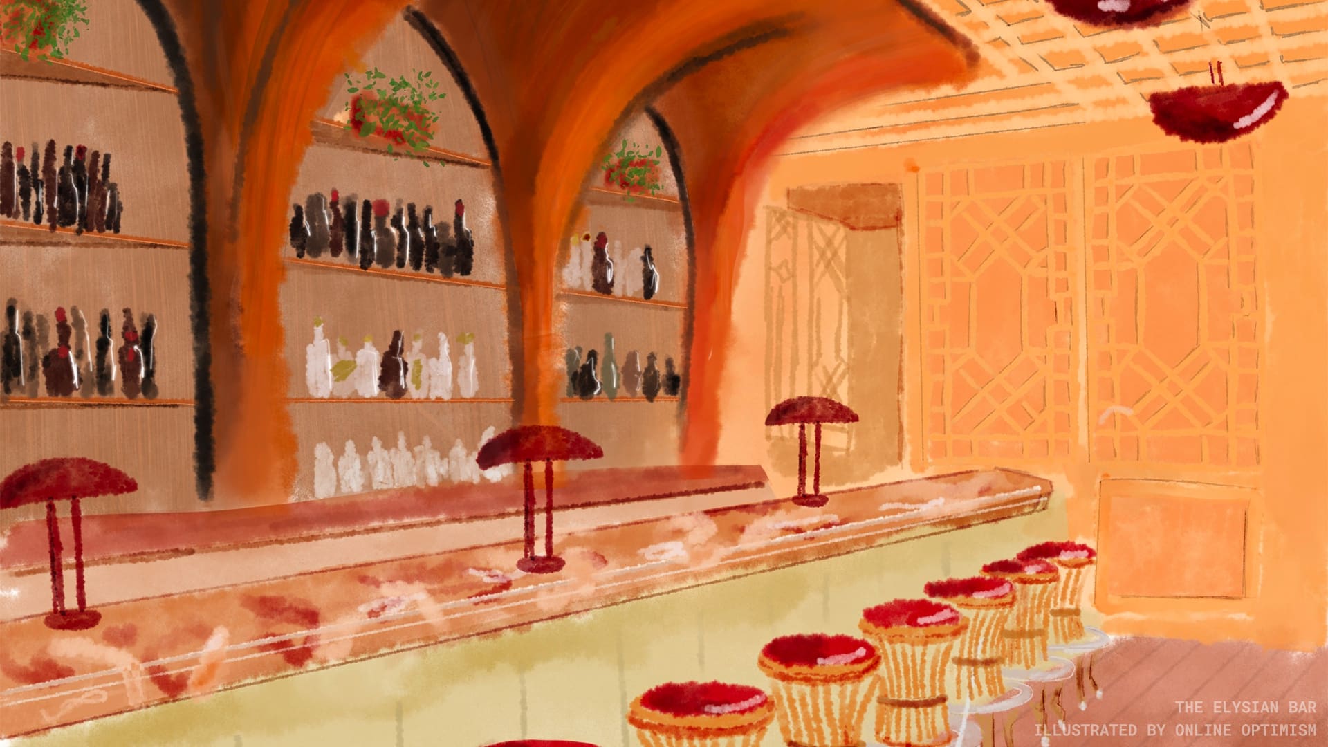 The Elysian Bar Zoom Background