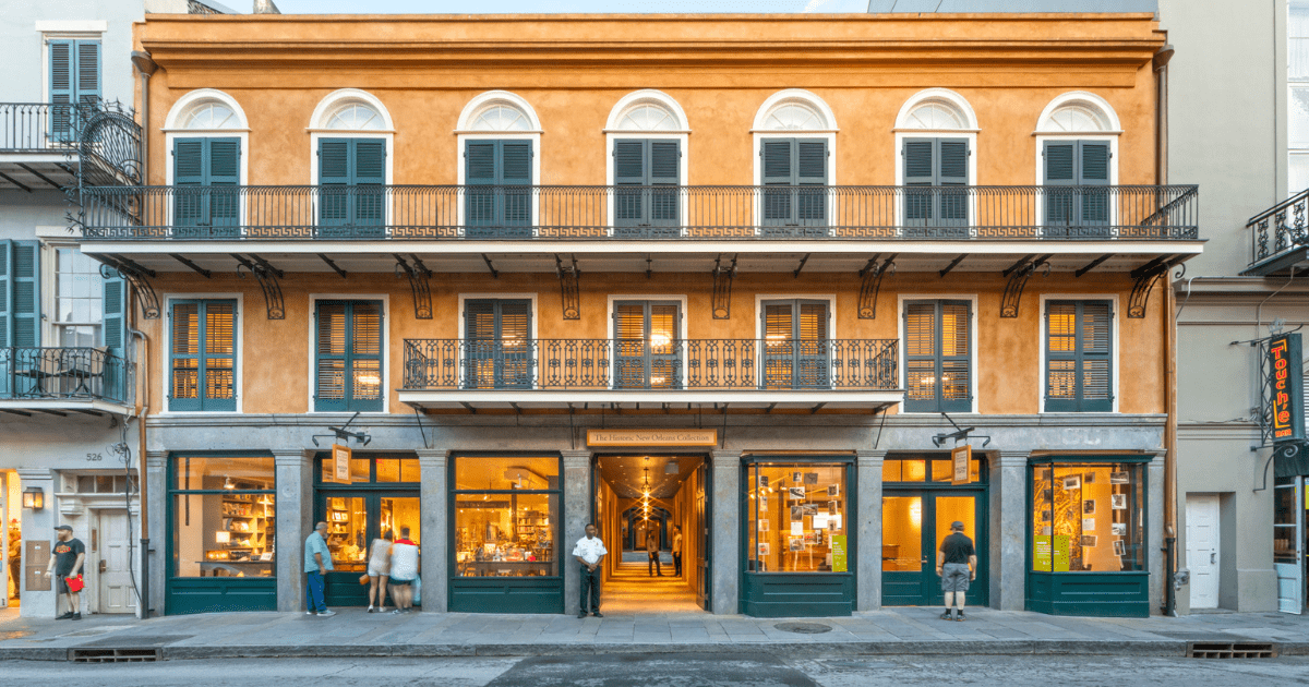 The exterior of the Historic New Orleans Collection building