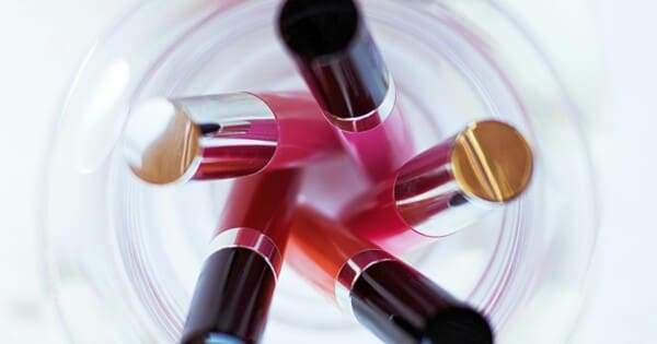 Colorful makeup instruments.