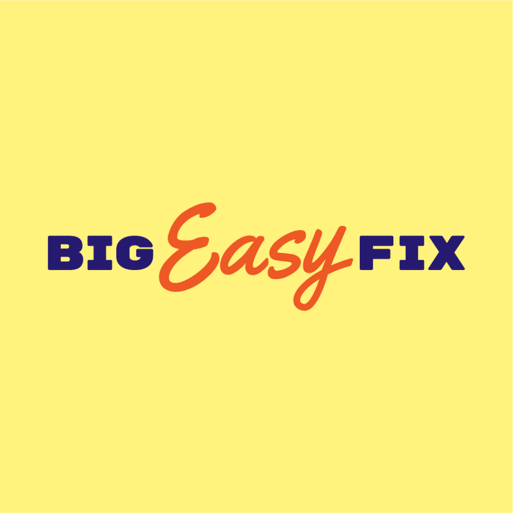 Big Easy Fix logo on yellow