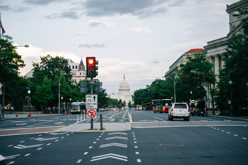 Pennsylvania Avenue Looking Toward the Capitol