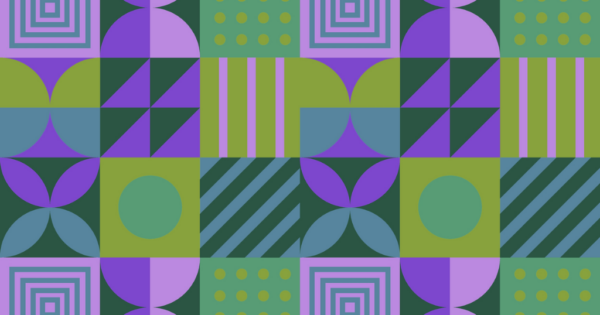 A collection of colorful maximalist graphic patterns.